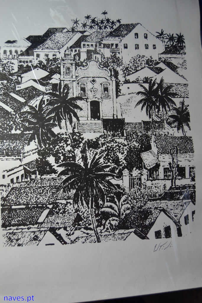António-, Desenho #2 de Olinda em nanquim no papel