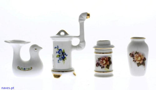 Miniaturas Decorativas em Porcelana Saque