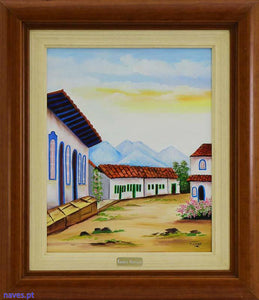M. Lurdes - Original - Pintura a óleo "Casario"
