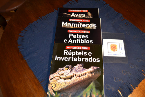 Enciclopédia Visual da Editora Sol 90 Aves, Mamíferos, Peixes e Anfíbios, Répteis