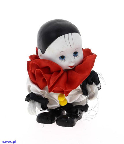 Palhaço Pierrot em Porcelana