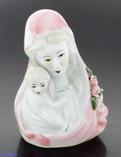 Imagem de Nossa Senhora com Menino em Porcelana