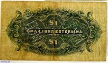 Rara Nota do Banco da Beira de 1919 de 1 Libra