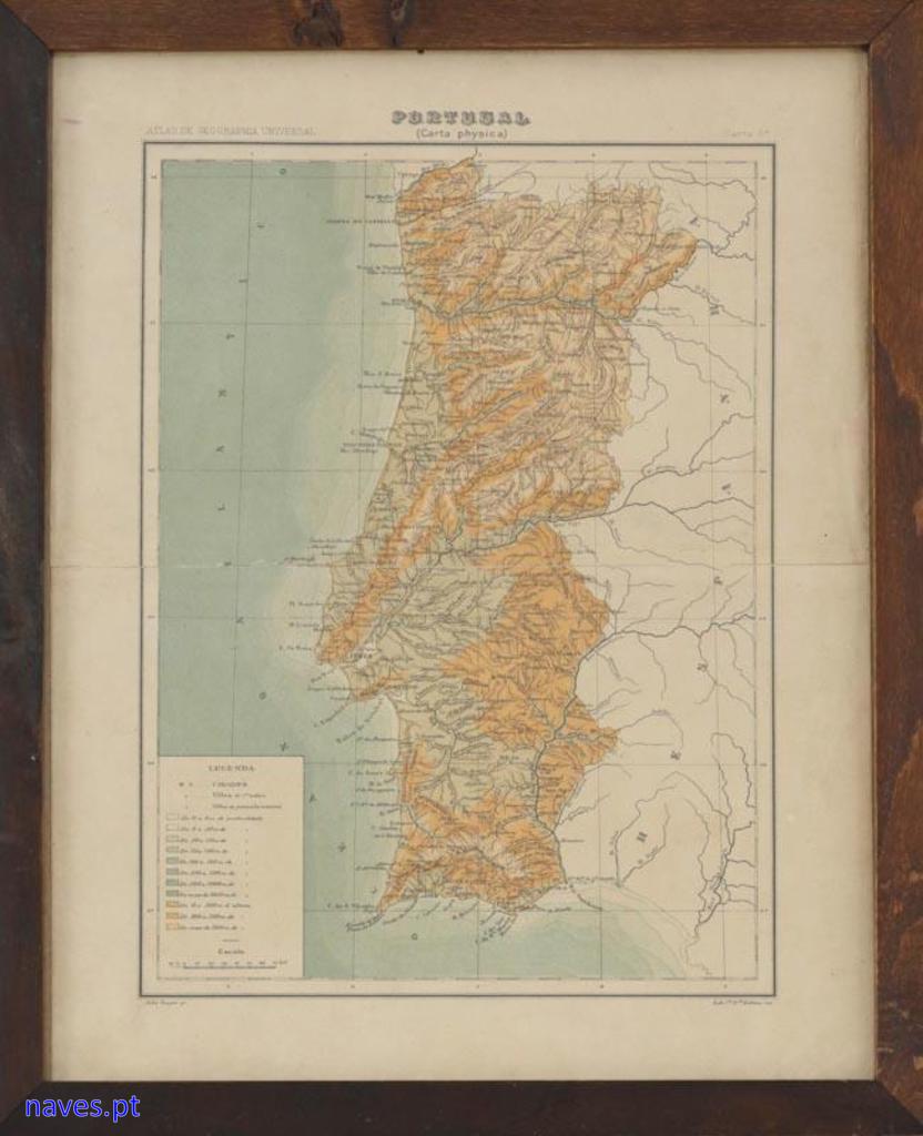 Antigo Mapa de Portugal 