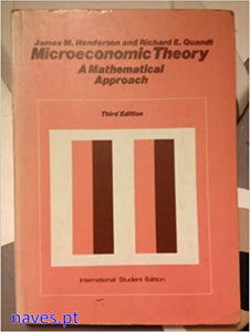Microeconomic Theory - a Mathematical Approach