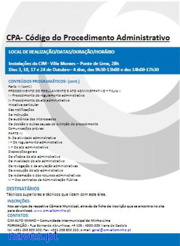 CPA - Código do Procedimento Administrativo